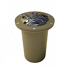 BR-UL2, AXITE, LIGHTING, INGROUND, UPLIGHT, WITH, GRATE, 12V, MR16, SOLID, BRASS