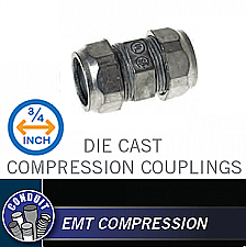 CCZ075, HUBBEL, 3/4", DIE, CAST, COMPRESSION, CONNECTOR