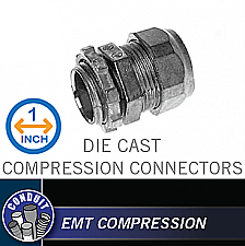 CCZ100, HUBBEL, 1", DIE, CAST, COMPRESSION, CONNECTOR