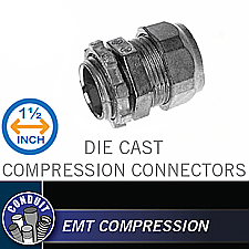 CCZ150, HUBBEL, 1-1/2", DIE, CAST, COMPRESSION, CONNECTOR
