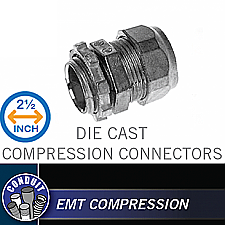 CCZ250, HUBBEL, 2-1/2", DIE, CAST, COMPRESSION, CONNECTOR