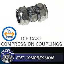 CKZ050, HUBBEL, 1/2", DIE, CAST, COMPRESSION, COUPLING