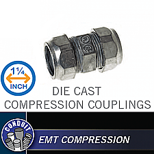 CKZ125, HUBBEL, 1-1/4", DIE, CAST, COMPRESSION, COUPLING