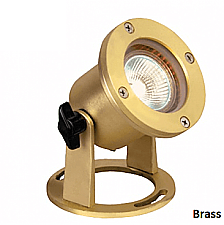 CL311-BR, CORONA, UNDERWATER, UPLIGHT, 12V, MR16, BRASS