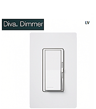 DVLV600P-WH, LUTRON, DIVA, 450W, SINGLE-POLE, MAGNETIC, LOW-VOLTAGE, DIMMER