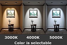 LED-35AD-12W-EY, VOTATEC, 3.5", LED, GIMBAL, DOWNLIGHT, 3/4/5K, WHITE