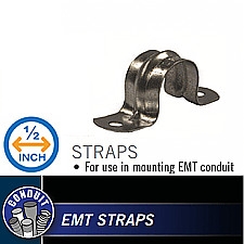 E2S050, HUBBEL, EMT, 2H, STRAPS, 1/2"