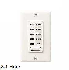 EI220W, INTERMATIC, TIMER, 1,2,4,8, HOUR,, WITH, HOLD,, 120V, WHITE