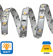 EV1-IN-16-24V-2700, AXITE, INDOOR, LED, RIBBON, 1.5W/FT, 27K, 90CRI, 24V, 16'