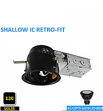 H-350LGSRICQA, AXITE, 3-1/2", SHALLOW, REMODEL, IC, HOUSING, 120V, GU10