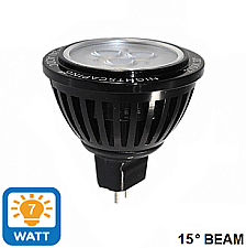 LEDMR167W1527KBK80, NIGHTSCAPING, MR16, LED, BULB, 7W, 15°, NARROW, BEAM, 27K