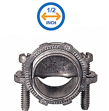NMC038, HUBBEL, 1/2", TWO, SCREW, CONNECTOR