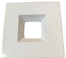 RTS-6RL15-WH, NATURALED, 6", WHITE, SQUARE, TRIM, FOR, 9527,, 7691, P10177