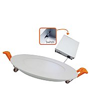 VO-RP6W13-347-D-3WAY/WH, VOTATEC, 6", SLIM, 3/4/5K, WHITE, 120/347V