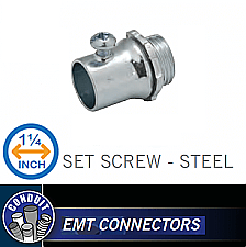 SCS125, HUBBEL, 1-1/4", STAINLESS, STEEL, CONNECTOR