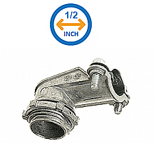 SQ90050, HUBBEL, 1/2", 90, DEGREE, ZINC, FLEX, CONNECTOR