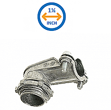SQ90125, HUBBEL, 1-1/4", 90, DEGREE, ZINC, FLEX, CONNECTOR