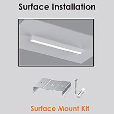 SURFACE MOUNT KIT FOR VOTATEC ARCHITECTURAL LINEAR FIXTURE