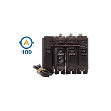 3 POLE 100 AMP BOLT ON FACTORY SHUNTED CIRCUIT BREAKER