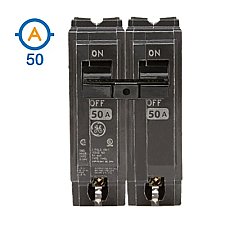 2 POLE 50 AMP PUSH ON CIRCUIT BREAKER