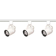 TK348, SATCO/NUVO, 3, LIGHT, TRACK, KIT, WITH, ROUND, GU10, HEADS, WHITE