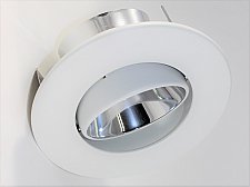 TL3530C/W, AXITE, LIGHTING, 3-1/2", ADJUSTABLE, CHROME, REFLECTOR/WHITE, TRIM