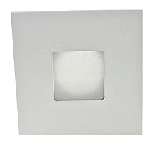TL3539W, AXITE, LIGHTING, 3-1/2", WHITE, SQUARE, SHOWER, TRIM, FROSTED, LENS