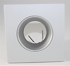 TL3574HZ, AXITE, 3-1/2", SQUARE, HAZE, REFLECTOR/WHITE, TRIM