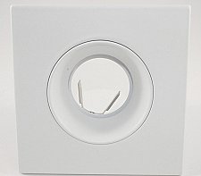 TL3574W, AXITE, 3-1/2", SQUARE, WHITE, RELECTOR/WHITE, TRIM, -, ADJ, SOCKET
