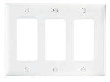 TP263W, PASS, AND, SEYMOUR, WALL, PLATE, 3 GANG, NYLON, WHITE