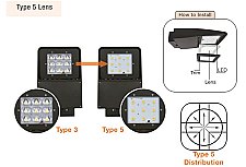 LENS-SAL-SMALL-V, NATURALED, TYPE, 5, LENS, FOR, 29W-100W, SLIM, AREA, LIGHT