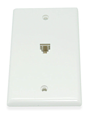 WPCD0091WH, CABLE, CONCEPTS, TELEPHONE, WALL, PLATE, WHITE