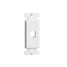 WPCD0851WH, KEYSTONE, DECORA, STYLE, INSERT, 1, PORT., WHITE, STRAP