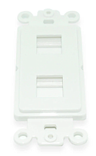 WPCD0852WH, KEYSTONE, DECORA, STYLE, INSERT, 2, PORT., WHITE, STRAP