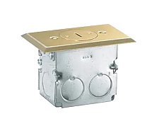 RF151TR, HUBBEL, RECTANGLE, BRASS, RECEPT, ELECTRICAL, BOX