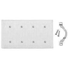 NP44W, HUBBELL, TRADE, SELECT, 4G, BLANK, STRAP, MOUNT, WHITE