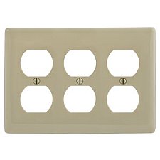 NP83I, HUBBELL, TRADE, SELECT, 3G, DUPLEX, PLATE, IVORY