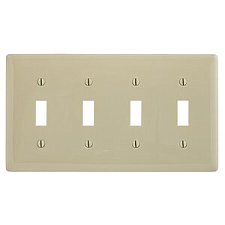 NP4I, HUBBELL, TRADE, SELECT, 4G, TOGGLE, PLATE, IVORY