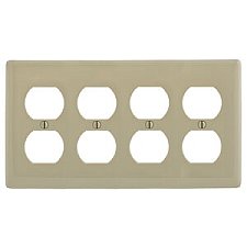 NP84I, HUBBELL, TRADE, SELECT, 4G, DUPLEX, PLATE, IVORY