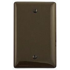NP13, HUBBELL, TRADE, SELECT, 1G, BLANK, PLATE, BROWN
