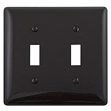NP2BK, HUBBELL, TRADE, SELECT, 2G, TOGGLE, PLATE, BLACK