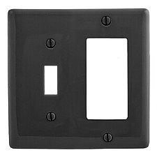 NP126BK, HUBBELL, TRADE, SELECT, COMBO, 2G, BLACK