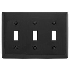NP3BK, HUBBELL, TRADE, SELECT, 3G, TOGGLE, PLATE, BLACK