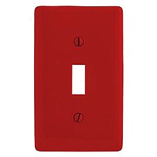 NP1R, HUBBELL, TRADE, SELECT, 1G, TOGGLE, PLATE, RED