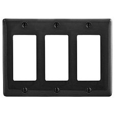 NPJ263BK, HUBBELL, TRADE, SELECT, NYLON, 3-GANG, BK