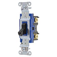 1201BK, HUBBELL, 1P, 15A, 120-277V, INDUSTRIAL, SWITCH, BLACK