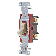 1222I, HUBBELL, 2P, 20A, 120-277V, INDUSTRIAL, SWITCH, IVORY