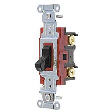 1223BK, HUBBELL, 3-WAY, 20A, 120-277V, INDUSTRIAL, SWITCH, BLACK