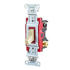 1223I, HUBBELL, 3-WAY, 20A, 120-277V, INDUSTRIAL, SWITCH, IVORY