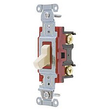 1223LA, HUBBELL, 3-WAY, 20A, 120-277V, INDUSTRIAL, SWITCH, LIGHT, ALMOND